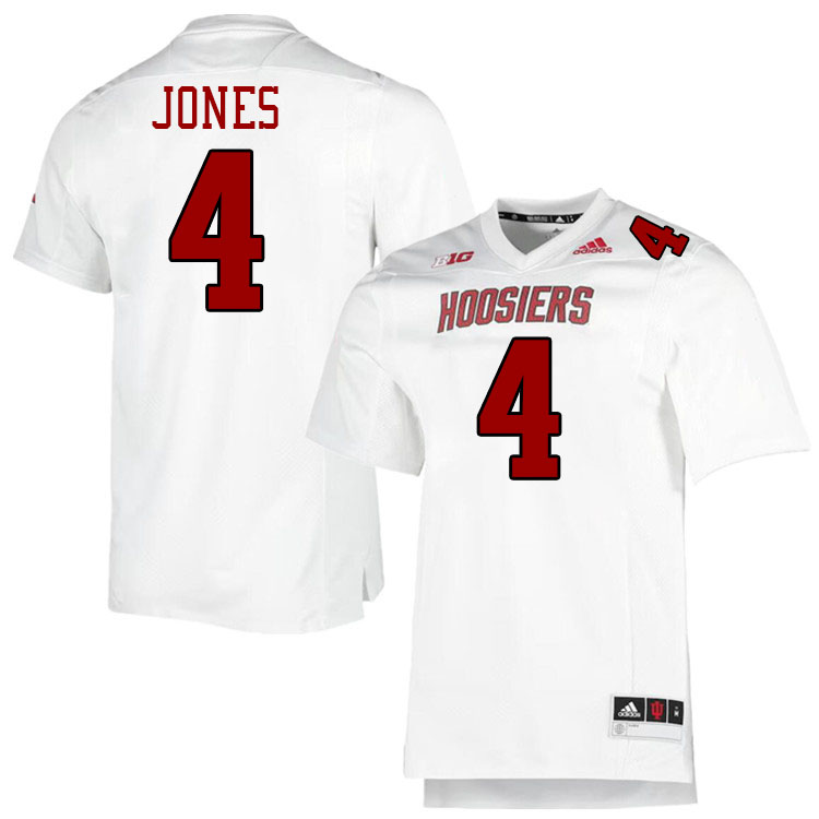 #4 Cam Jones Indiana Hoosiers Football Jeresys College Apparels,Uniforms Stitched-Throwback White